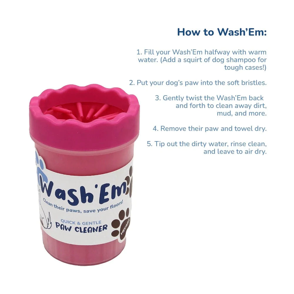 Wash’Em paw cleaner for dogs